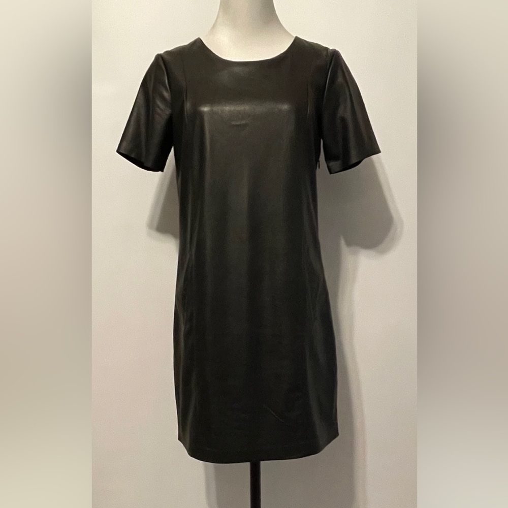 Faux Leather Dress New without tags